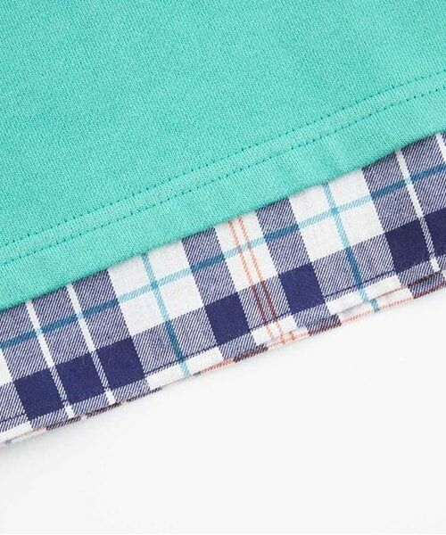 KP / ケーピー スウェット | KPBOY 電車刺しゅうの裾切り替え裏毛トレーナー(80～150) | 詳細4