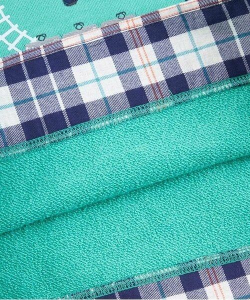 KP / ケーピー スウェット | KPBOY 電車刺しゅうの裾切り替え裏毛トレーナー(80～150) | 詳細6