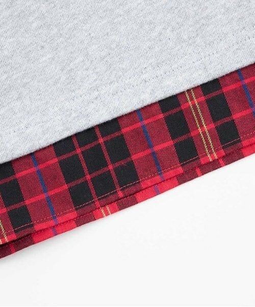 KP / ケーピー スウェット | KPBOY 電車刺しゅうの裾切り替え裏毛トレーナー(80～150) | 詳細8