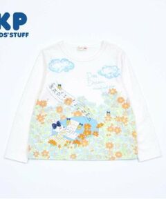 KP / ケーピー Tシャツ | KP お花柄パネル長袖Tシャツ(80～140)