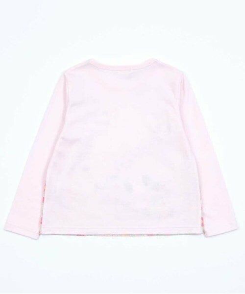 KP / ケーピー Tシャツ | KP お花柄パネル長袖Tシャツ(80～140) | 詳細2