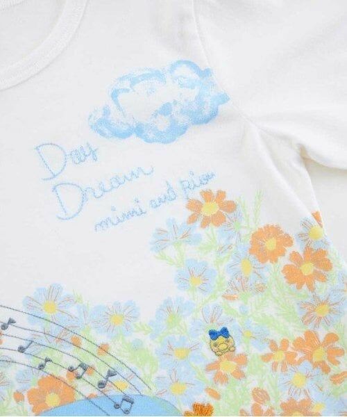 KP / ケーピー Tシャツ | KP お花柄パネル長袖Tシャツ(80～140) | 詳細3