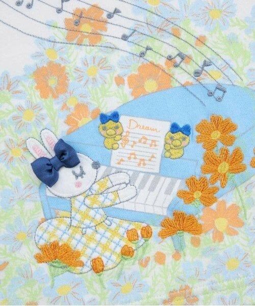 KP / ケーピー Tシャツ | KP お花柄パネル長袖Tシャツ(80～140) | 詳細4