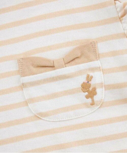 KP / ケーピー Tシャツ | KP 肩フリルボーダー長袖Tシャツ(100～160) | 詳細5