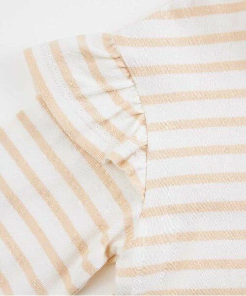KP / ケーピー Tシャツ | KP 肩フリルボーダー長袖Tシャツ(100～160) | 詳細6