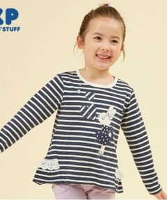 KP / ケーピー Tシャツ | KP うさぎアップリケ長袖Tシャツ(80～140)