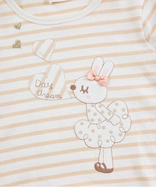 KP / ケーピー Tシャツ | KP うさぎアップリケ長袖Tシャツ(80～140) | 詳細12