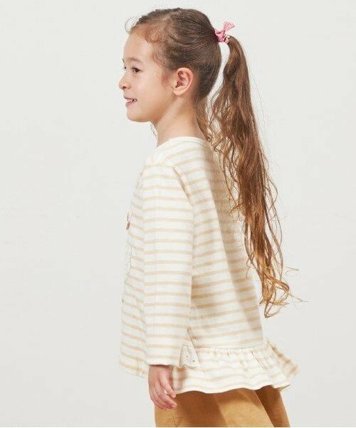 KP / ケーピー Tシャツ | KP うさぎアップリケ長袖Tシャツ(80～140) | 詳細4