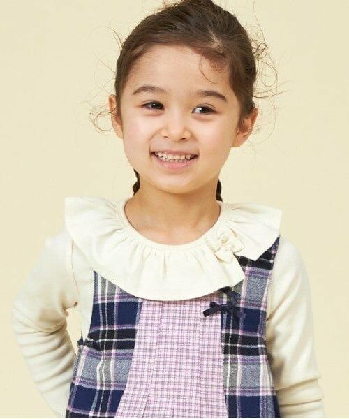 KP / ケーピー Tシャツ | KP フリル襟長袖Tシャツ(80～140) | 詳細13