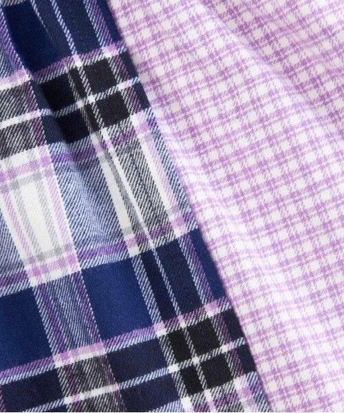 KP / ケーピー Tシャツ | KP チェック切り替えリボン付き長袖Tシャツ(80～150) | 詳細5