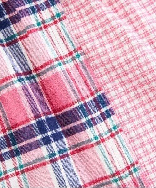 KP / ケーピー Tシャツ | KP チェック切り替えリボン付き長袖Tシャツ(80～150) | 詳細8