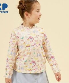 KP / ケーピー Tシャツ | KP パティシエうさぎ総柄長袖Tシャツ(80～140)