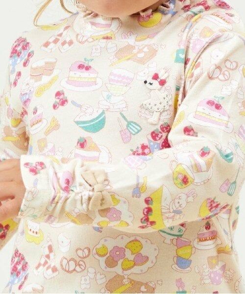 KP / ケーピー Tシャツ | KP パティシエうさぎ総柄長袖Tシャツ(80～140) | 詳細11