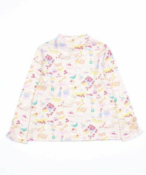 KP / ケーピー Tシャツ | KP パティシエうさぎ総柄長袖Tシャツ(80～140) | 詳細2