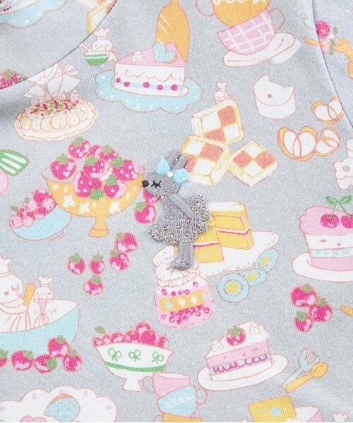 KP / ケーピー Tシャツ | KP パティシエうさぎ総柄長袖Tシャツ(80～140) | 詳細3