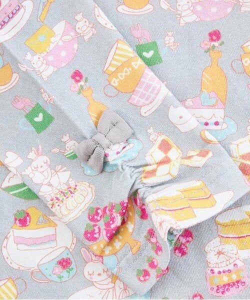 KP / ケーピー Tシャツ | KP パティシエうさぎ総柄長袖Tシャツ(80～140) | 詳細4