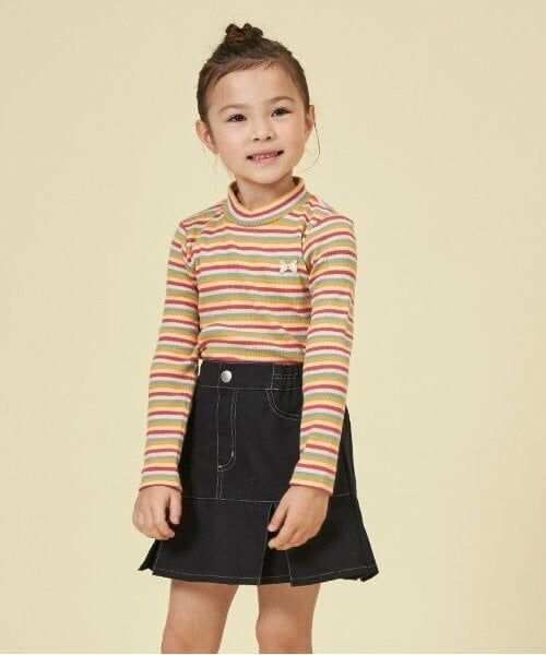 KP / ケーピー Tシャツ | KP マルチボーダー長袖Tシャツ(80～140) | 詳細11