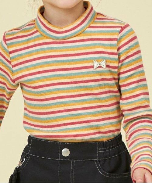 KP / ケーピー Tシャツ | KP マルチボーダー長袖Tシャツ(80～140) | 詳細13