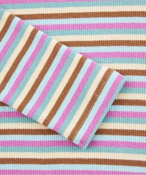 KP / ケーピー Tシャツ | KP マルチボーダー長袖Tシャツ(80～140) | 詳細4