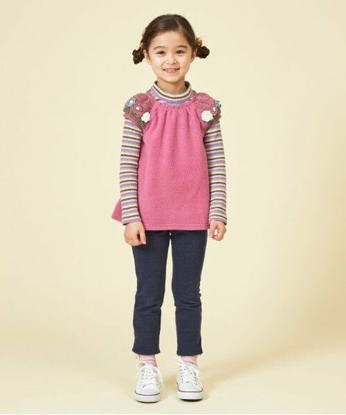 KP / ケーピー Tシャツ | KP マルチボーダー長袖Tシャツ(80～140) | 詳細8