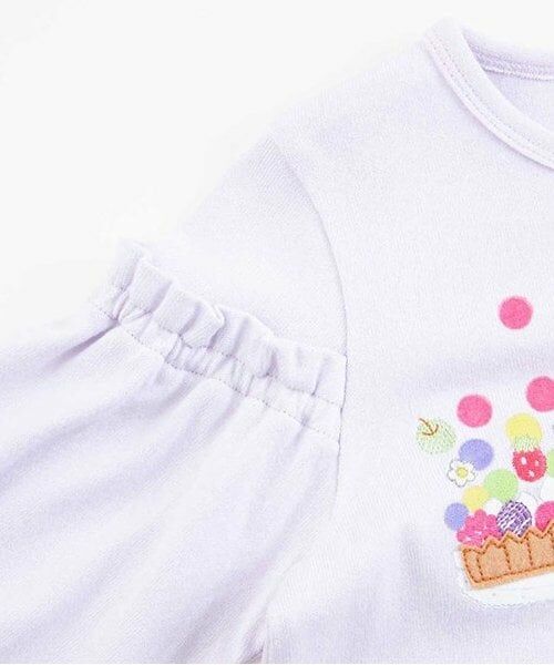 KP / ケーピー Tシャツ | KP タルトアップリケ長袖Tシャツ(90～140) | 詳細4