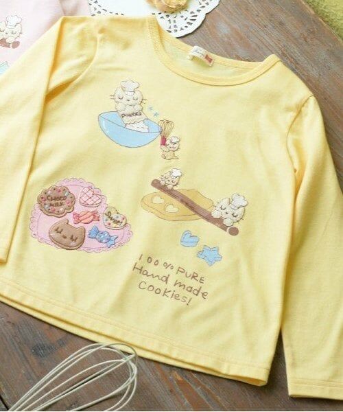 KP / ケーピー Tシャツ | KP パティシエネコちゃん長袖Tシャツ(80～140) | 詳細1