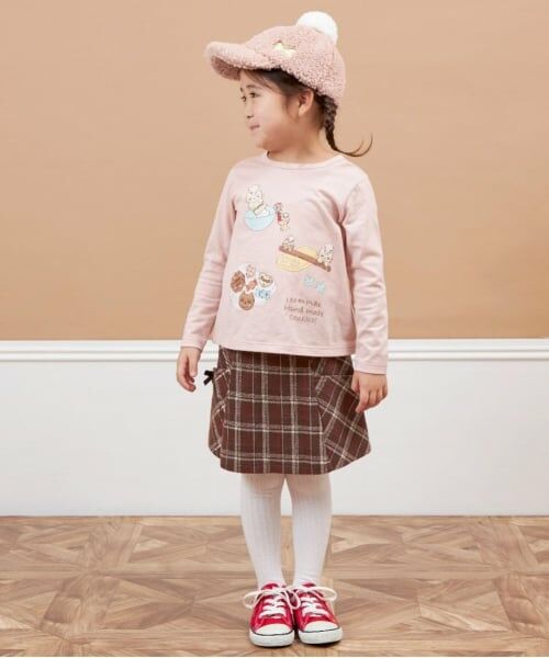 KP / ケーピー Tシャツ | KP パティシエネコちゃん長袖Tシャツ(80～140) | 詳細10