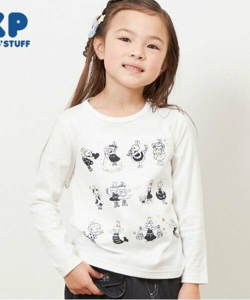 KP / ケーピー Tシャツ | KP 12星座プリント長袖Tシャツ(80～150)（オフ ホワイト）