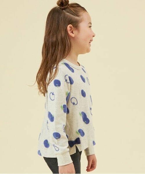 KP / ケーピー Tシャツ | KP リンゴベロアジャガード長袖Tシャツ(90～130) | 詳細10