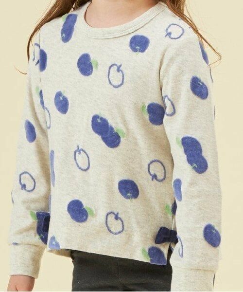 KP / ケーピー Tシャツ | KP リンゴベロアジャガード長袖Tシャツ(90～130) | 詳細12