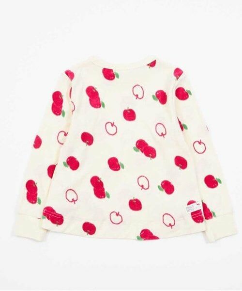 KP / ケーピー Tシャツ | KP リンゴベロアジャガード長袖Tシャツ(90～130) | 詳細2