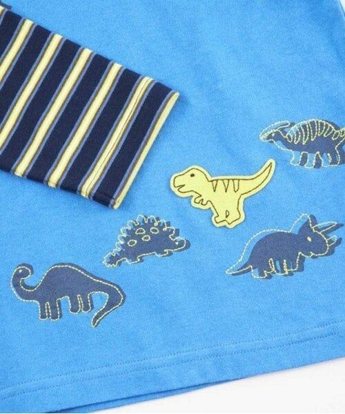 KP / ケーピー Tシャツ | KPBOY ボーダーと無地天竺のレイヤード風長袖Ｔシャツ(80～120) | 詳細4