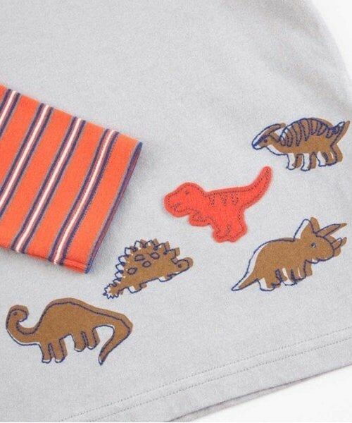 KP / ケーピー Tシャツ | KPBOY ボーダーと無地天竺のレイヤード風長袖Ｔシャツ(80～120) | 詳細6