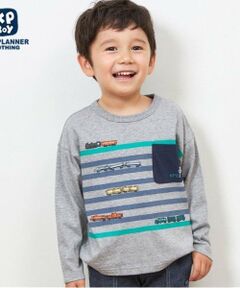 KP / ケーピー Tシャツ | KPBOY 日本製/電車モチーフの長袖Ｔシャツ(80～130)