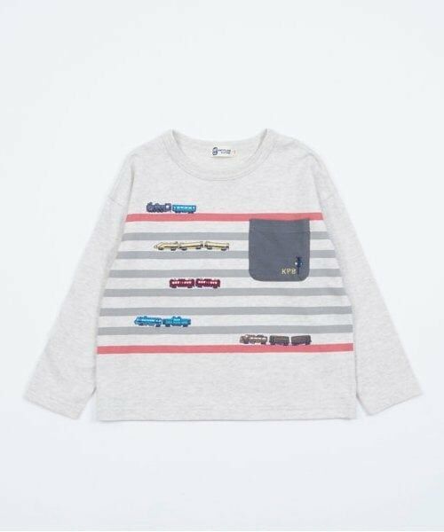 KP / ケーピー Tシャツ | KPBOY 日本製/電車モチーフの長袖Ｔシャツ(80～130) | 詳細1