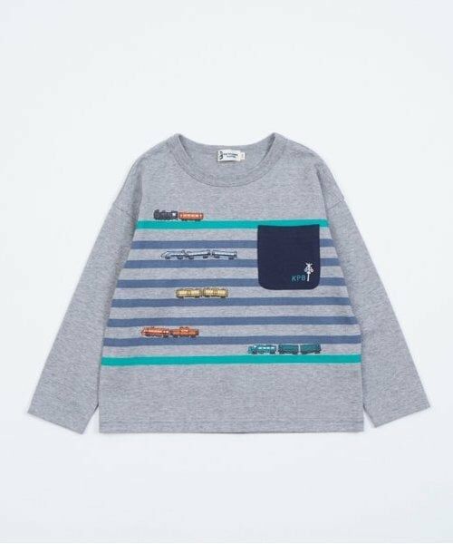 KP / ケーピー Tシャツ | KPBOY 日本製/電車モチーフの長袖Ｔシャツ(80～130) | 詳細2