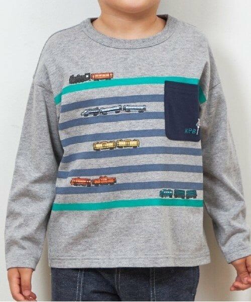 KP / ケーピー Tシャツ | KPBOY 日本製/電車モチーフの長袖Ｔシャツ(80～130) | 詳細8