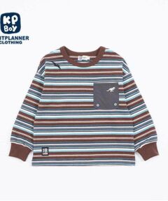 KP / ケーピー Tシャツ | KPBOY マルチボーダー長袖Ｔシャツ(90～150)