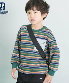 KP / ケーピー Tシャツ | KPBOY マルチボーダー長袖Ｔシャツ(90～150)
