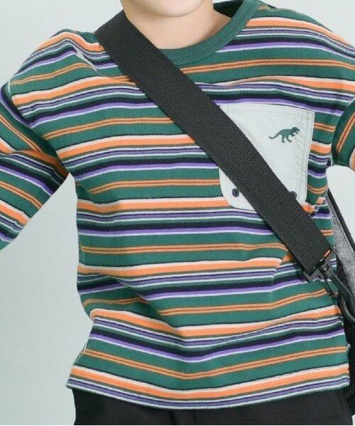 KP / ケーピー Tシャツ | KPBOY マルチボーダー長袖Ｔシャツ(90～150) | 詳細12