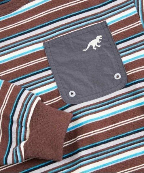 KP / ケーピー Tシャツ | KPBOY マルチボーダー長袖Ｔシャツ(90～150) | 詳細6