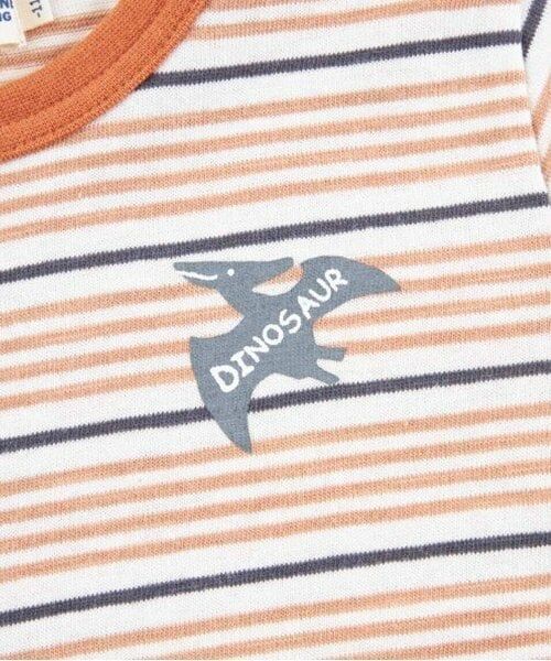 KP / ケーピー Tシャツ | KPBOY 恐竜のマルチボーダー長袖Ｔシャツ(80～120) | 詳細5