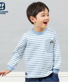 KP / ケーピー Tシャツ | KPBOY ボーダー長袖Ｔシャツ(90～160)