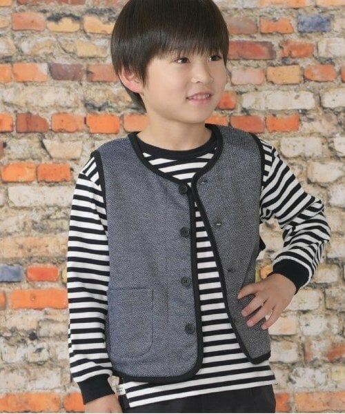 KP / ケーピー Tシャツ | KPBOY ボーダー長袖Ｔシャツ(90～160) | 詳細10