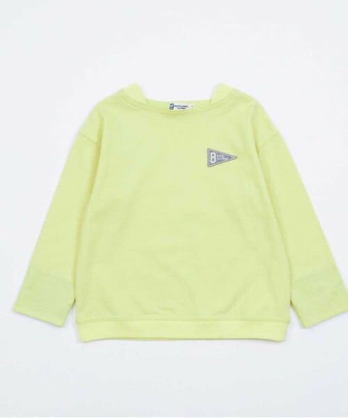 KP / ケーピー Tシャツ | KPBOY ボートネック袖折り返し長袖Tシャツ(100～160) | 詳細1