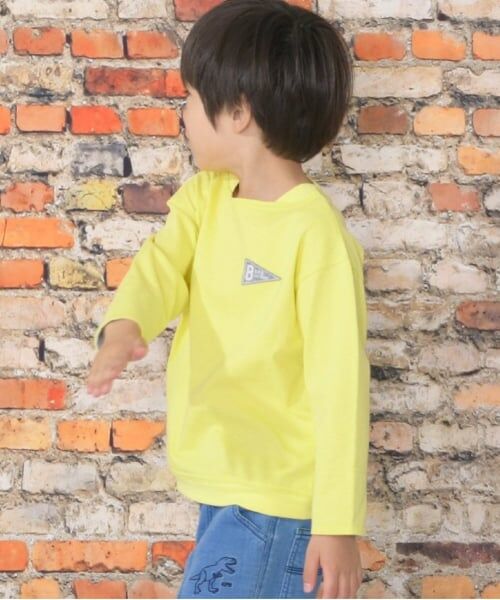 KP / ケーピー Tシャツ | KPBOY ボートネック袖折り返し長袖Tシャツ(100～160) | 詳細4