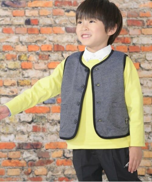 KP / ケーピー Tシャツ | KPBOY ボートネック袖折り返し長袖Tシャツ(100～160) | 詳細7