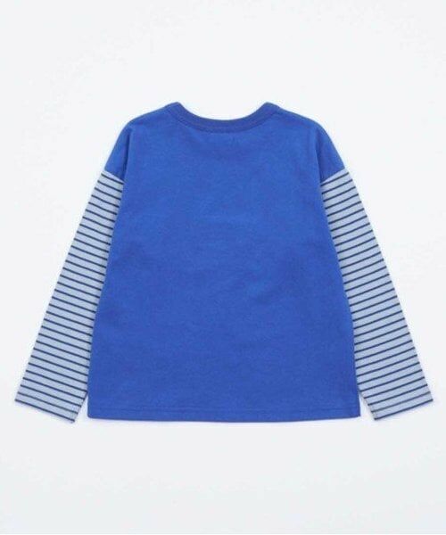 KP / ケーピー Tシャツ | KPBOY 車モチーフの袖ボーダー長袖Ｔシャツ(80～140) | 詳細13