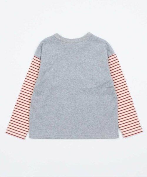 KP / ケーピー Tシャツ | KPBOY 車モチーフの袖ボーダー長袖Ｔシャツ(80～140) | 詳細14