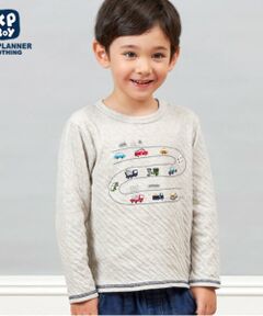 KP / ケーピー Tシャツ | KPBOY 日本製/車モチーフオーガニック接結長袖Ｔシャツ(80～150)